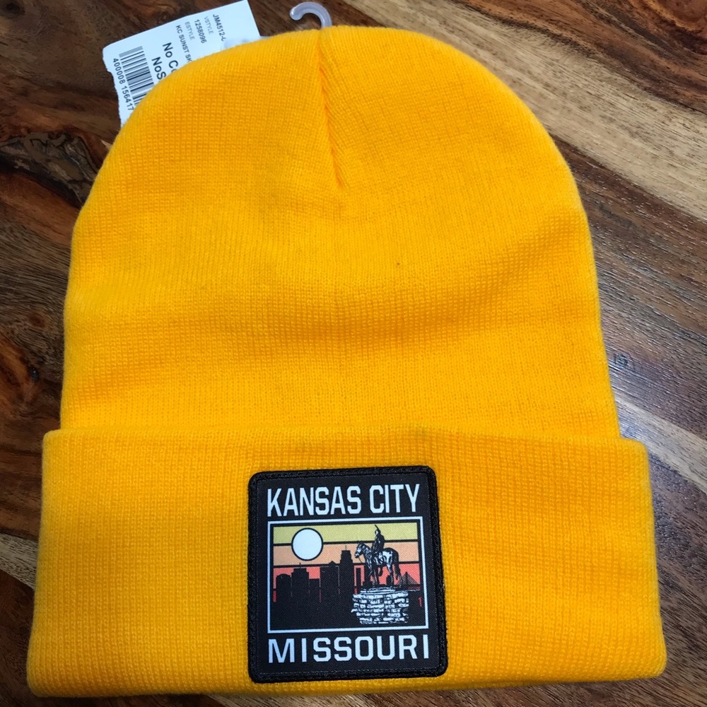 Kansas City Missouri Gold / Yellow Adult Beanie Brand New Never Worn